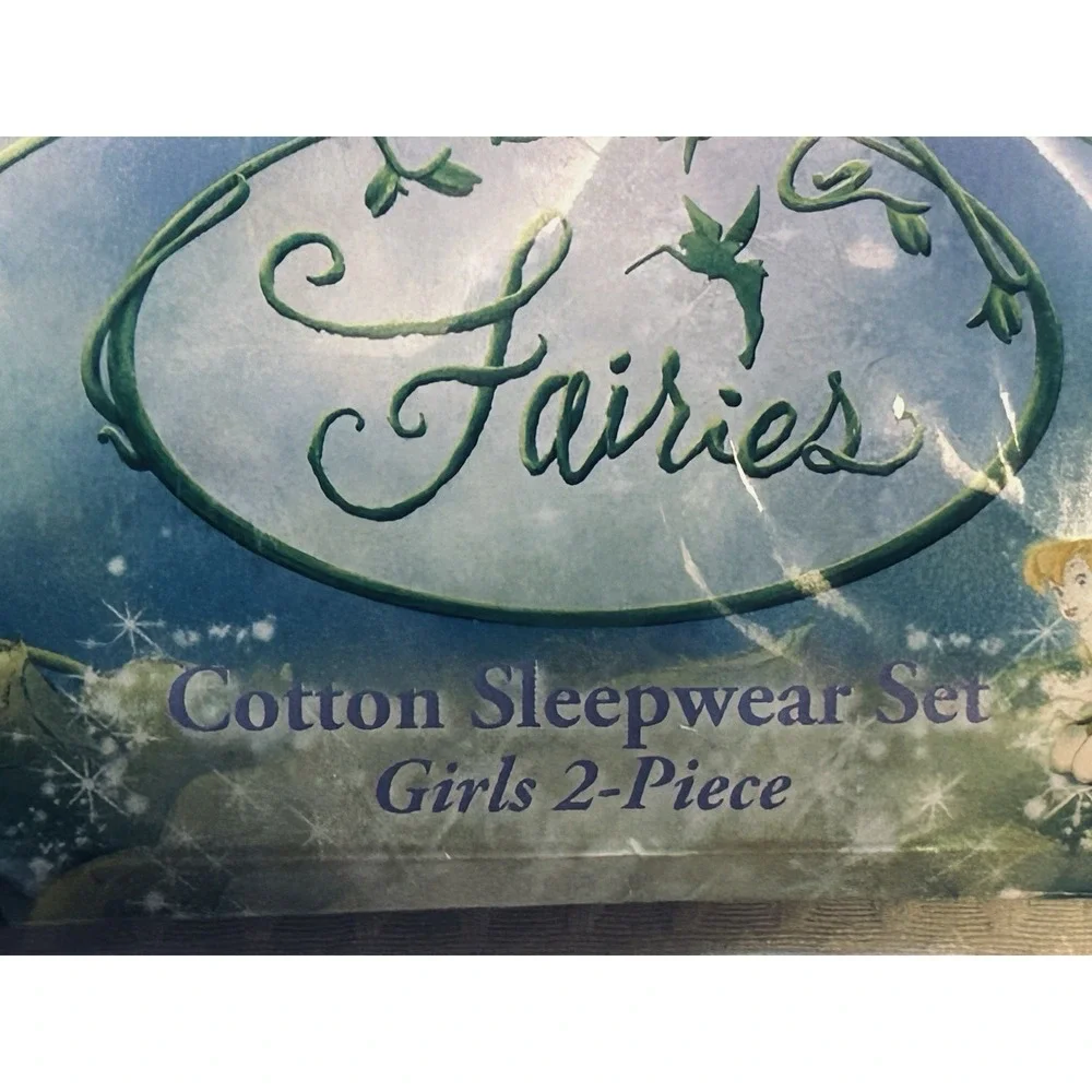 Disney Fairies - NEW - Tinkerbell Christmas Pajama Set Girl's Size 10 Sleepwear